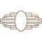 Ekena Millwork Elizabeth Wood Fretwork Prcd Ceiling Medallion, Walnut, 26"W x 13"H x 7 1/8"IW x 12 3/8"IH x 3/8"T CMWP26X13X0375EBWA - alternate 1